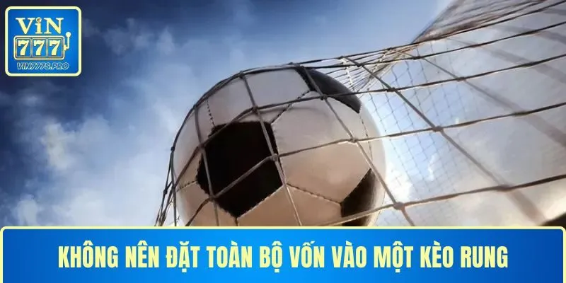 Không nên đặt toàn bộ vốn vào một kèo rung